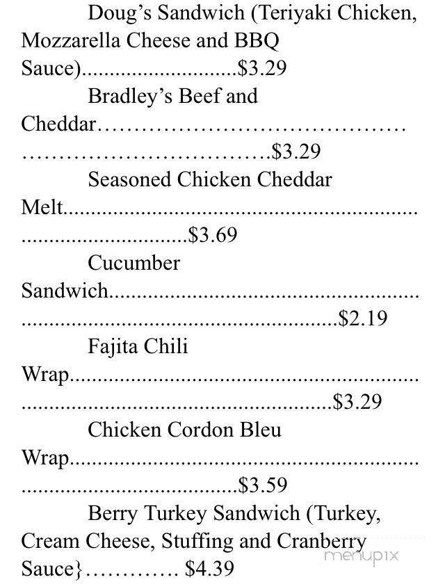 Bradley's Citgo & Convenience Store - Presque Isle, ME menu_pic