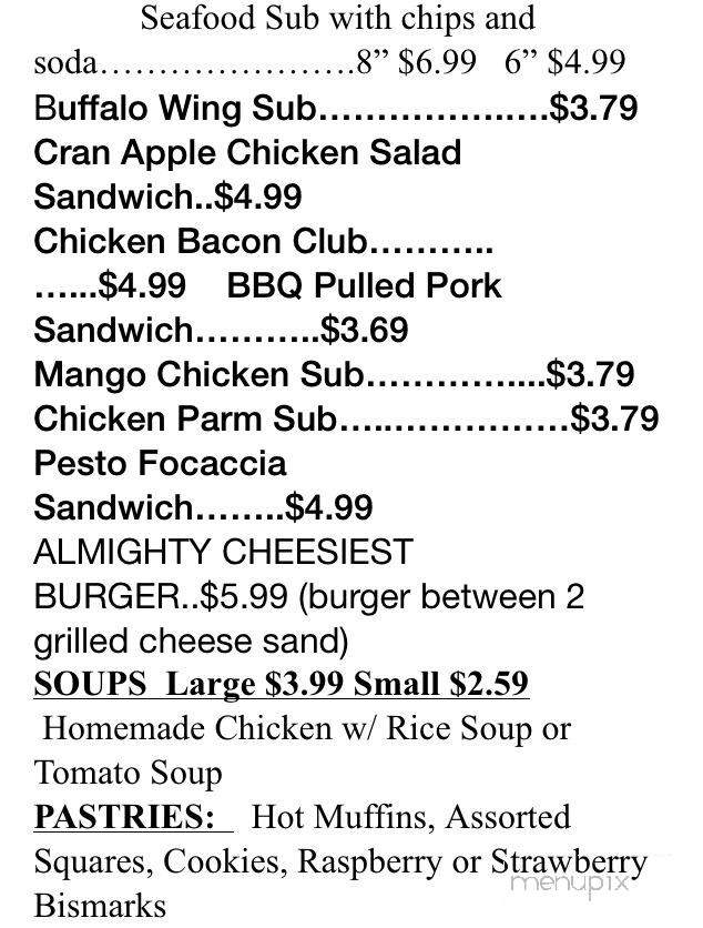 Bradley's Citgo & Convenience Store - Presque Isle, ME menu_pic