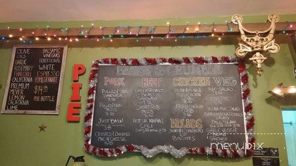 Braise & Crumble Cafe - Pasadena, CA menu_pic