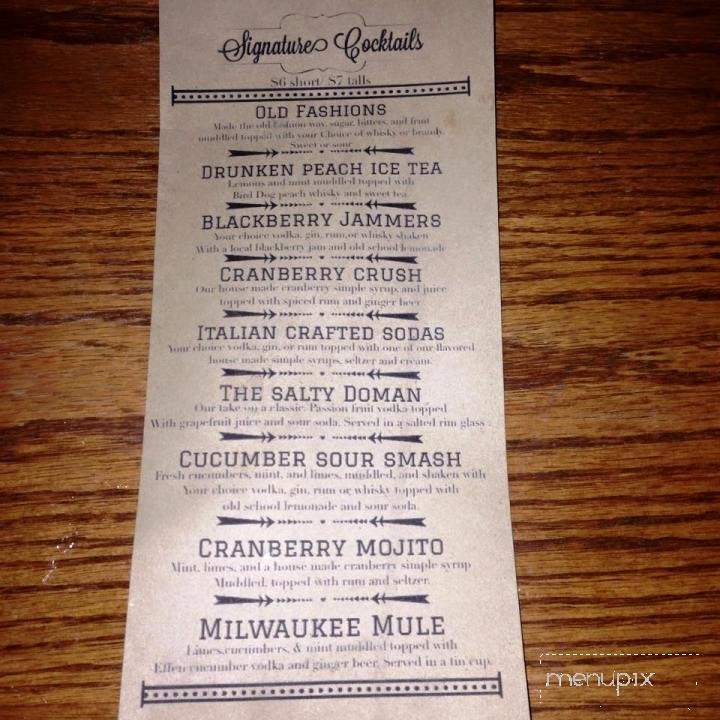 Break 'n Down Billiards - West Bend, WI menu_pic