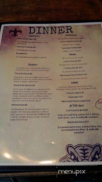 Brothers Kitchen and Pourhouse - Cullman, AL menu_pic