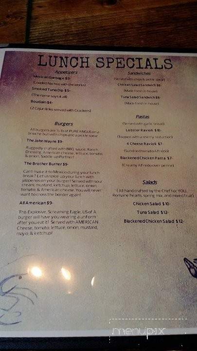 Brothers Kitchen and Pourhouse - Cullman, AL menu_pic
