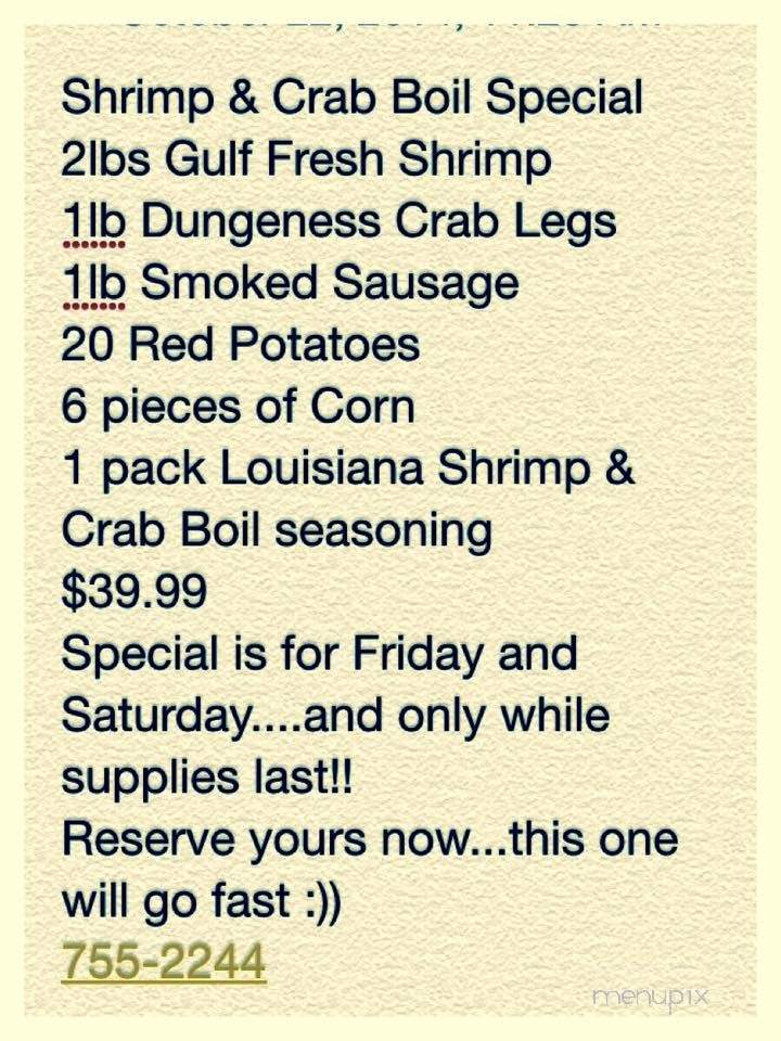 B's Market - Clanton, AL menu_pic