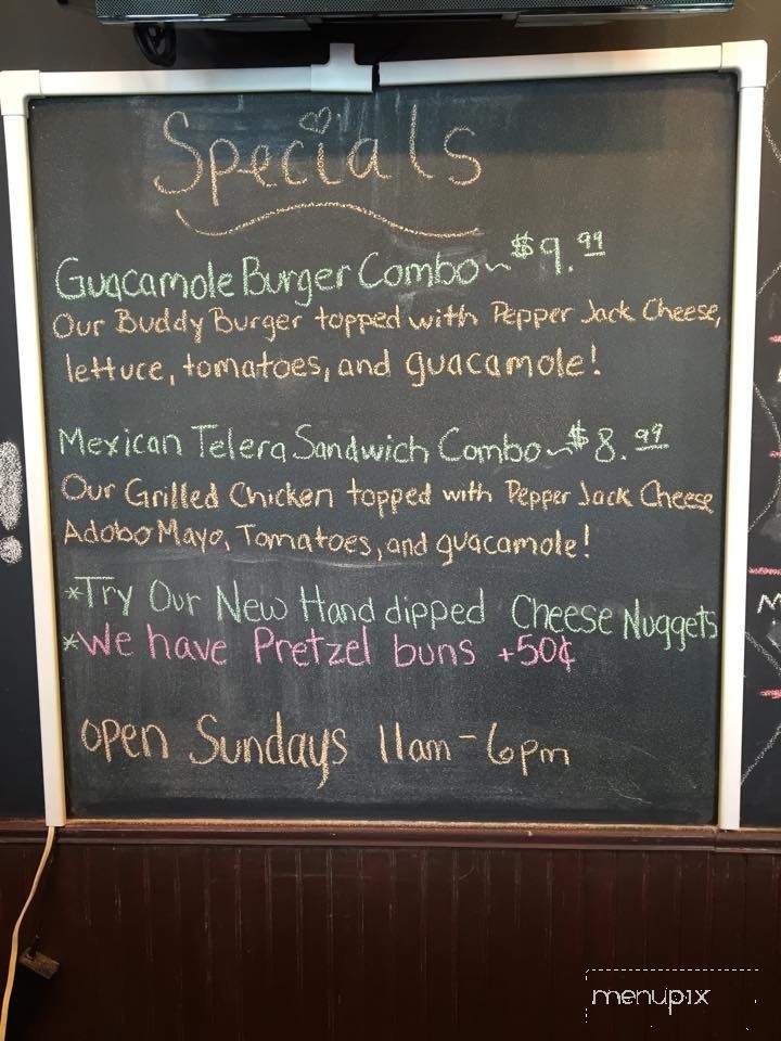 Buddy's Burgers - Rockford, IL menu_pic