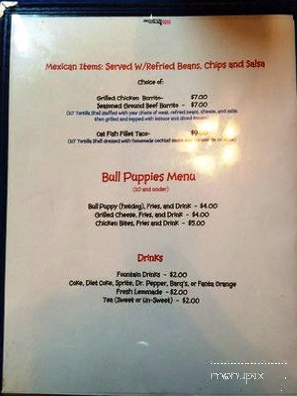 Bulldog Diner - Gautier, MS menu_pic