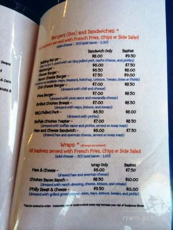Bulldog Diner - Gautier, MS menu_pic