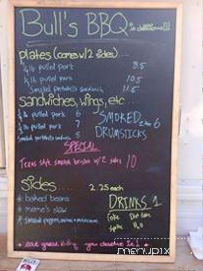 Bull's BBQ - Knoxville, TN menu_pic