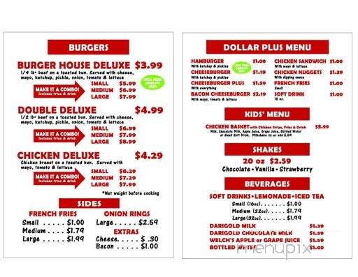 Burger House - Eugene, OR menu_pic