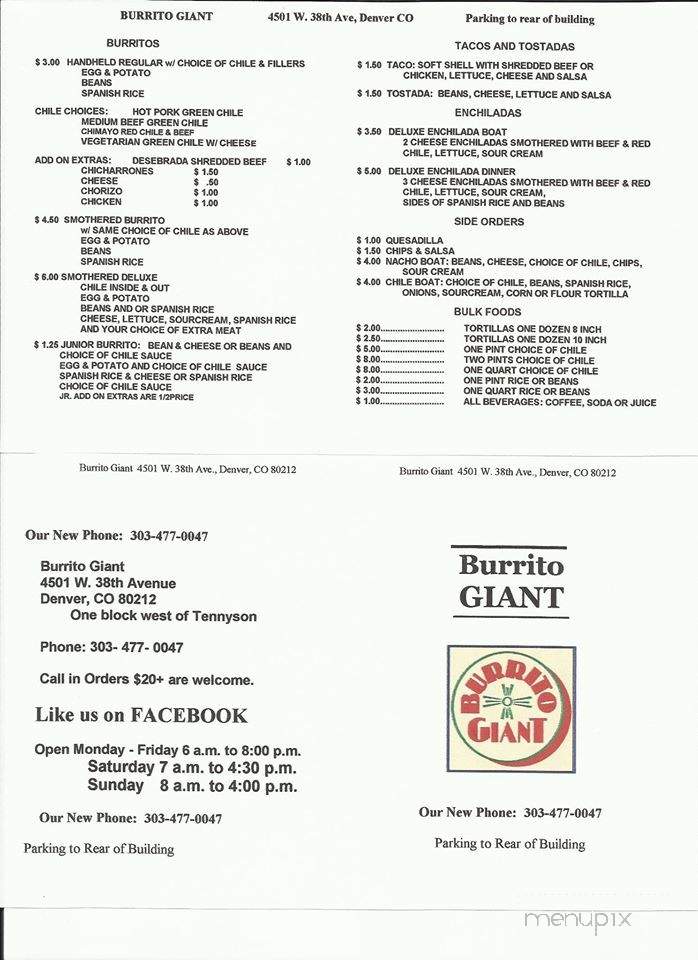 /380276529/Burrito-Giant-Denver-CO - Denver, CO