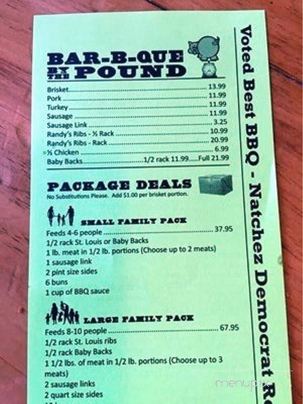 Butt Hut - Vidalia, LA menu_pic