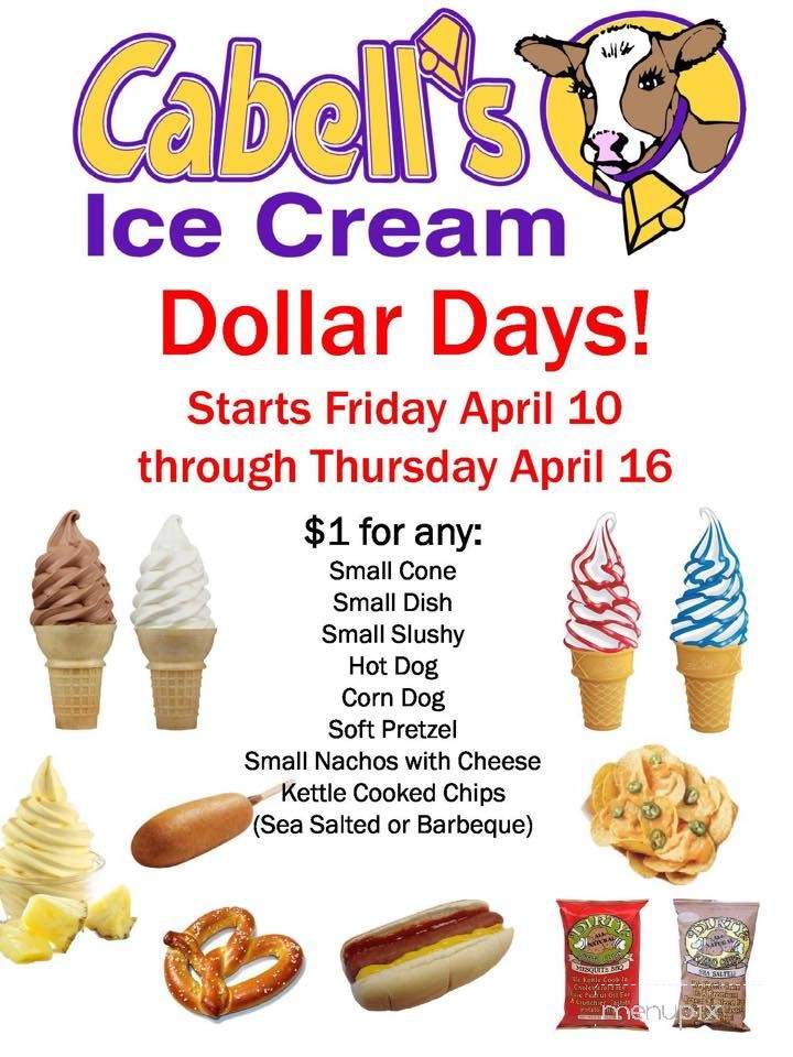Cabell's Ice Cream - Shelbyville, IN menu_pic