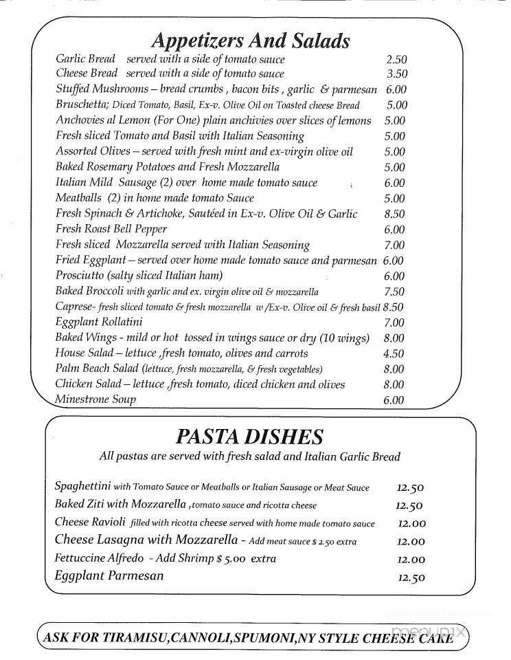 Cafe di Lorenzo - Bradenton, FL menu_pic