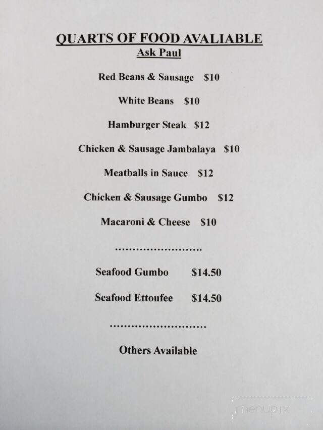 Cajun Cookin - Natchez, MS menu_pic