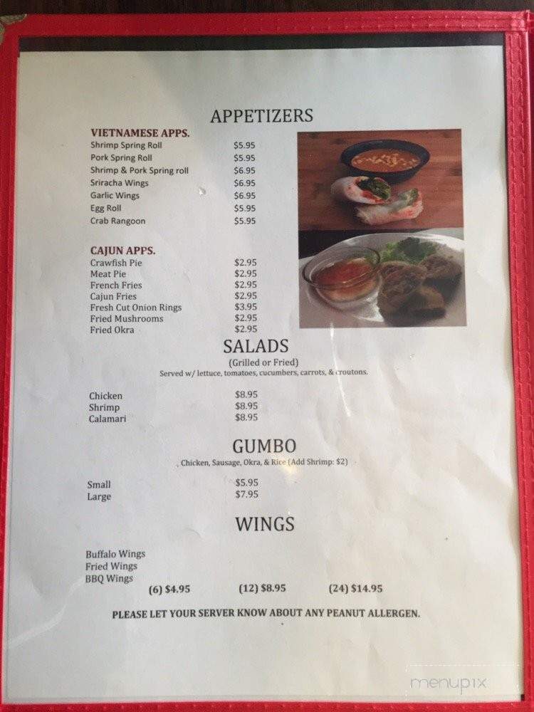 Cajun Persuasion - Laplace, LA menu_pic