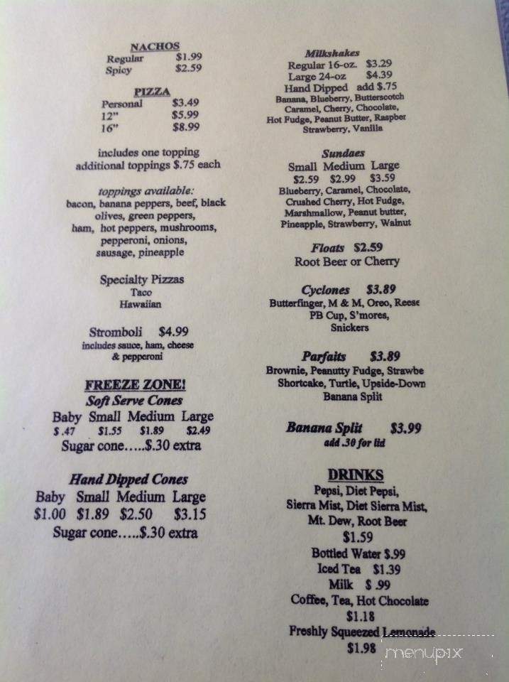 Camberg's Cozy Corner - Osceola Mills, PA menu_pic