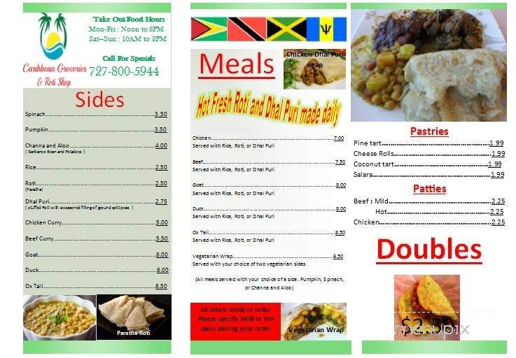 Caribbean Groceries and Roti Shop - St Petersburg, FL menu_pic