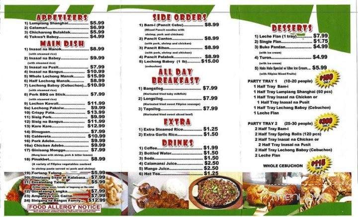 Cebu Inasal Filipino Lechon - Las Vegas, NV menu_pic