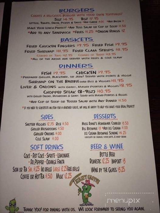Charlene's Coyote Grille - Fort Pierce, FL menu_pic