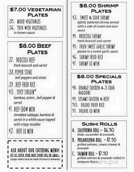 Chop Kitchen - Brownwood, TX menu_pic