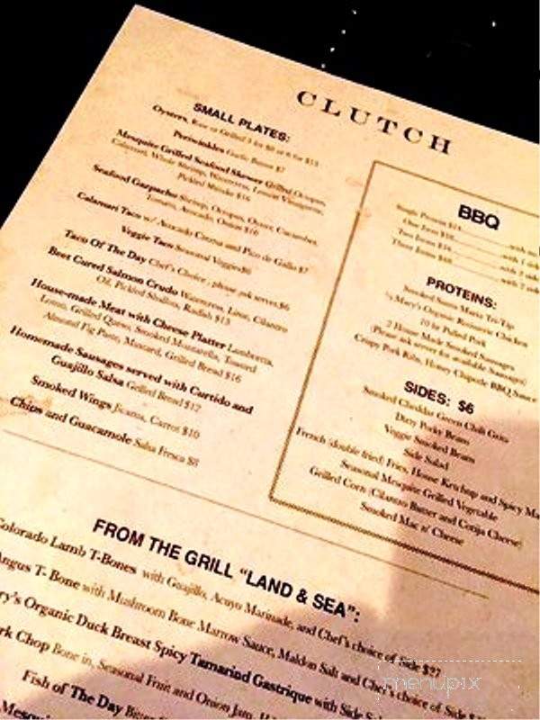 Clutch - Los Angeles, CA menu_pic