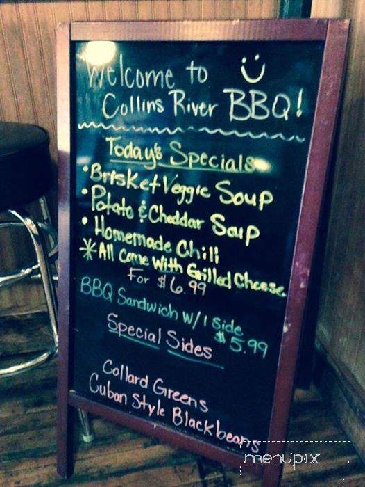 Collins River BBQ & Cafe - Mcminnville, TN menu_pic