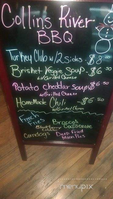 Collins River BBQ & Cafe - Mcminnville, TN menu_pic