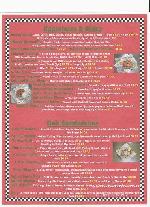 Cordials - Girard, OH menu_pic