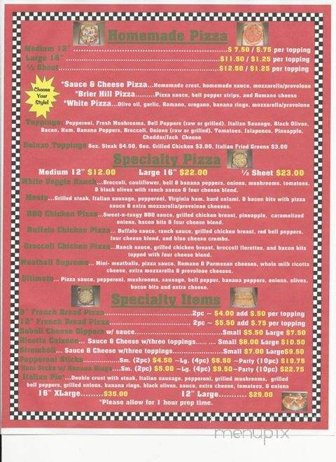 Cordials - Girard, OH menu_pic