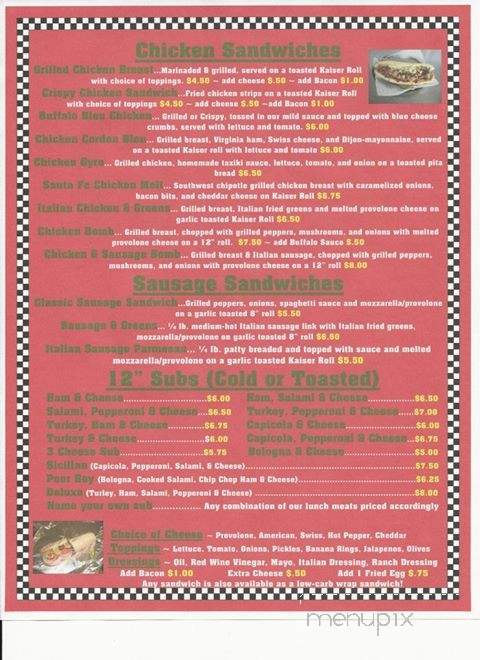 Cordials - Girard, OH menu_pic