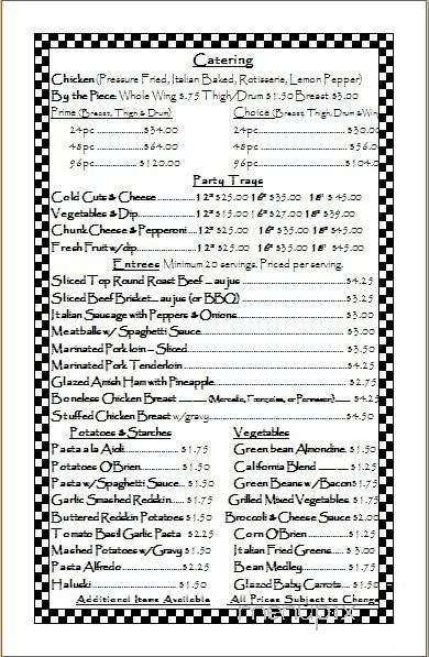Cordials - Girard, OH menu_pic