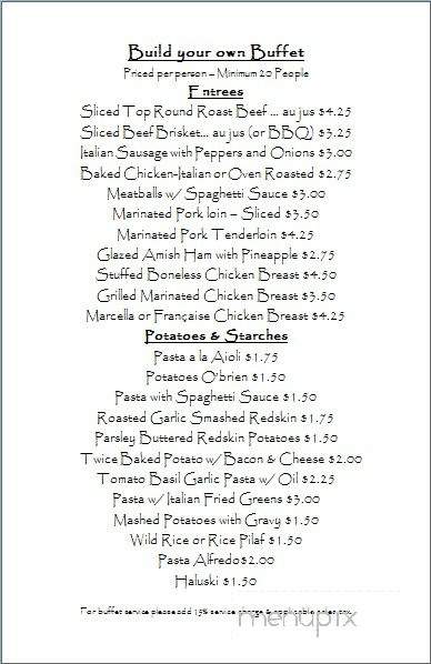 Cordials - Girard, OH menu_pic