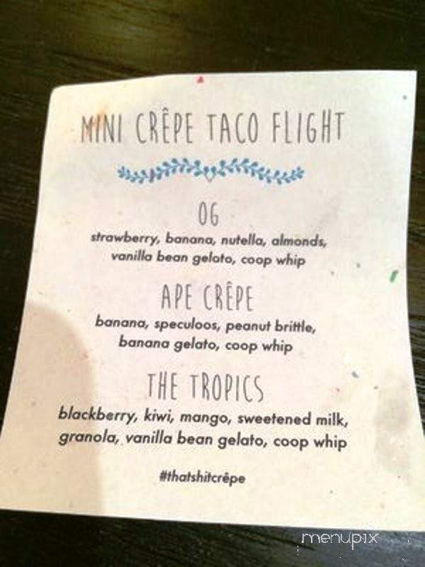 Crepe Coop - Anaheim, CA menu_pic