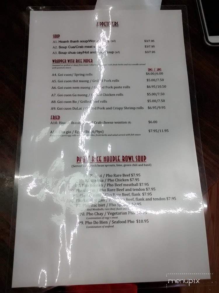 Da Lat Vietnamese - Tampa, FL menu_pic