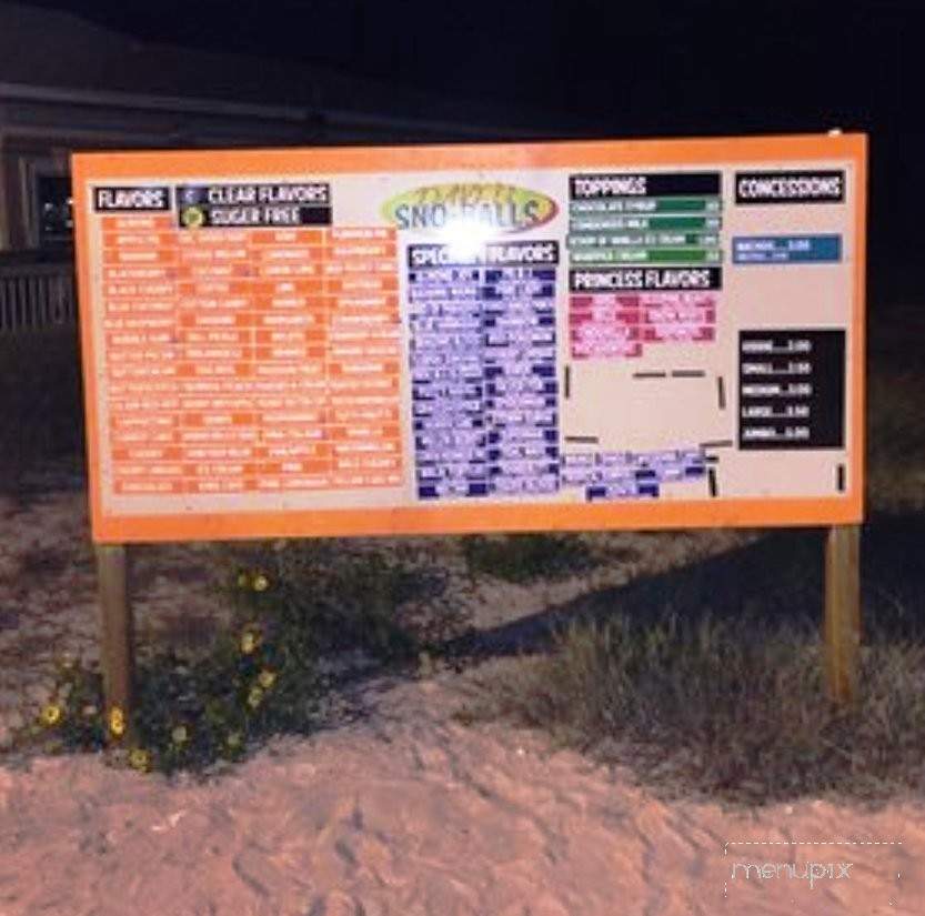 Dave's Snowballs - Pensacola, FL menu_pic