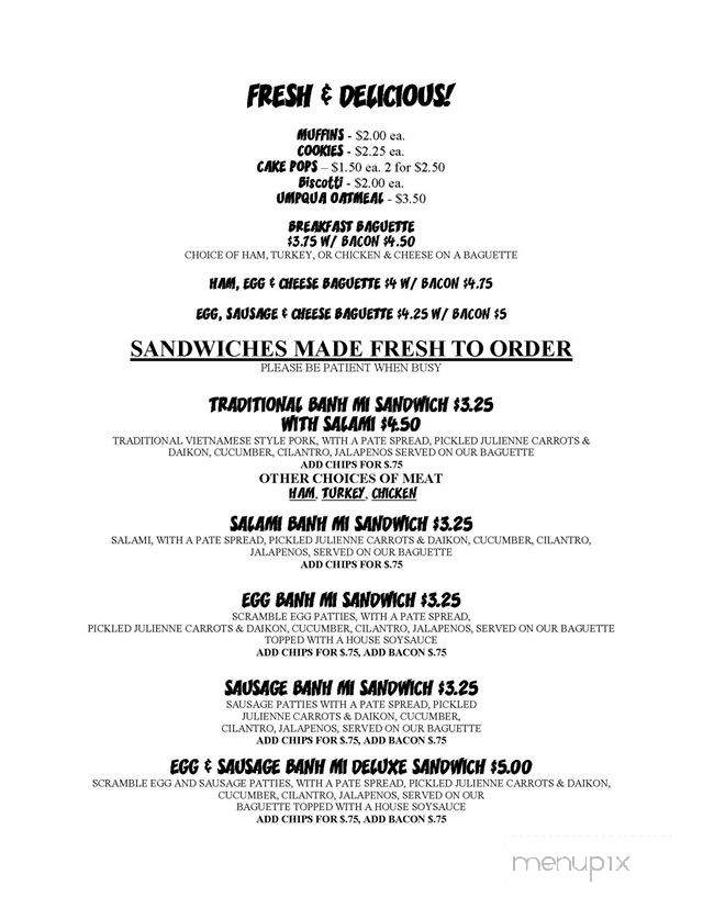 Daybreak Cafe - Spokane, WA menu_pic