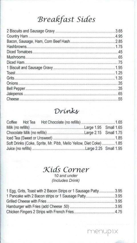 Debbies on 4th St - Rincon, GA menu_pic