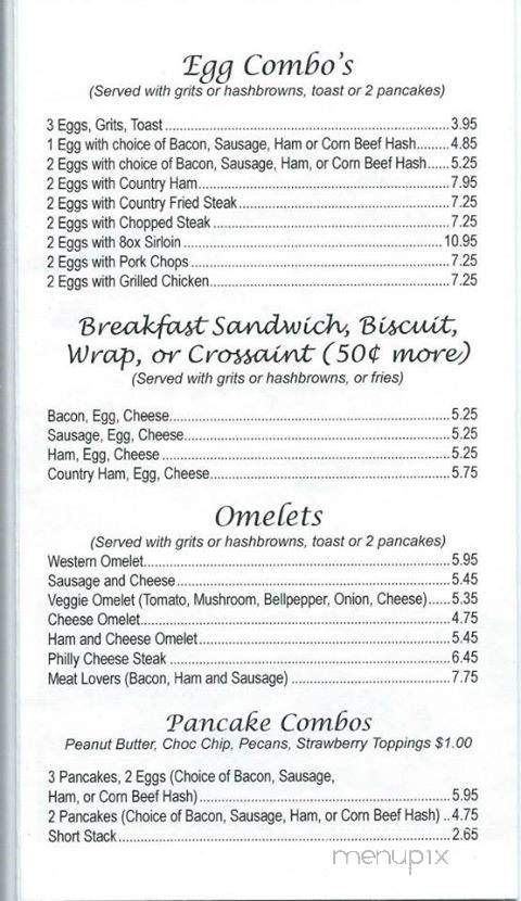 Debbies on 4th St - Rincon, GA menu_pic