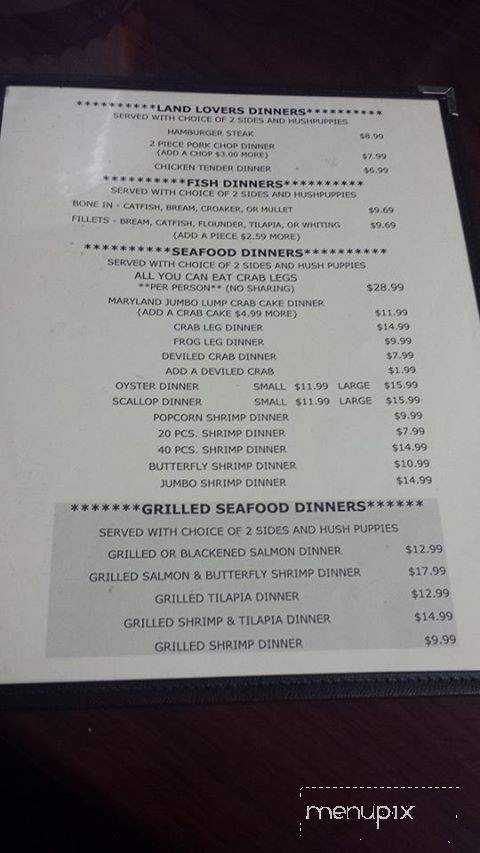 Deshawn's Seafood and Chicken - North Augusta, SC menu_pic