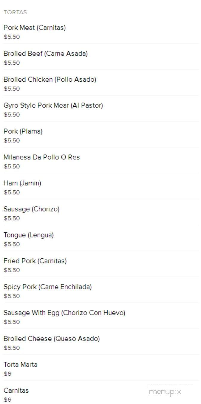 Diamante Poblano 3 - Yonkers, NY menu_pic