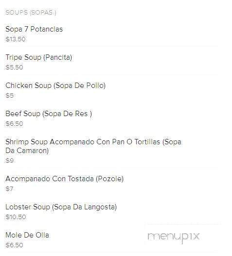 Diamante Poblano 3 - Yonkers, NY menu_pic