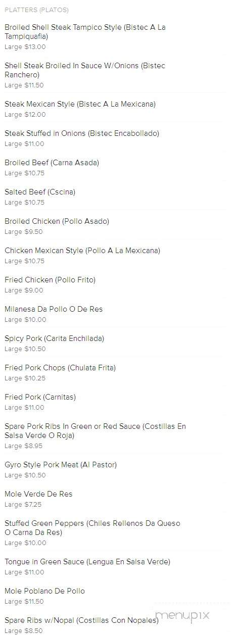 Diamante Poblano 3 - Yonkers, NY menu_pic