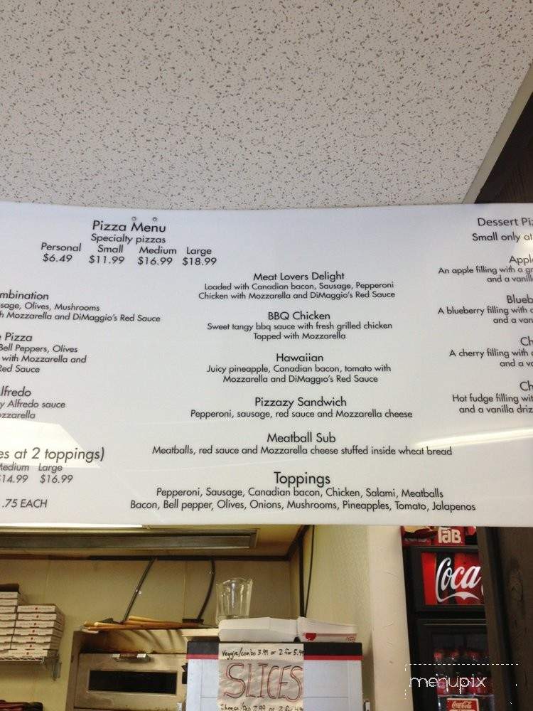 Dimaggio's at the Lake - Incline Village, NV menu_pic