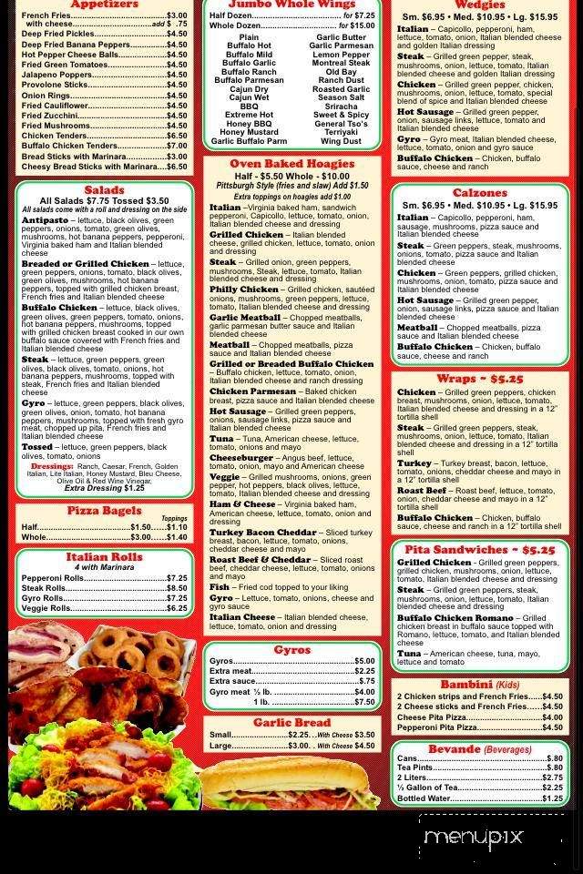 Disilvas Pizzeria - Brentwood, PA menu_pic