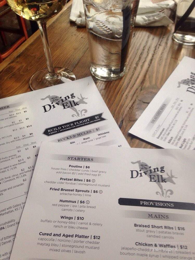 Diving Elk - Sioux City, IA menu_pic