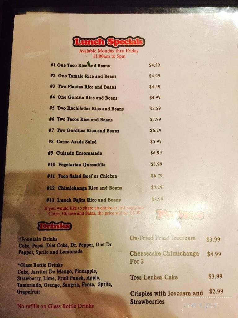 Don Ciro's - Seminole, OK menu_pic