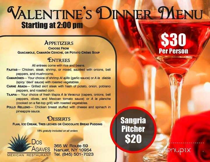 Dos Agaves - Nanuet, NY menu_pic
