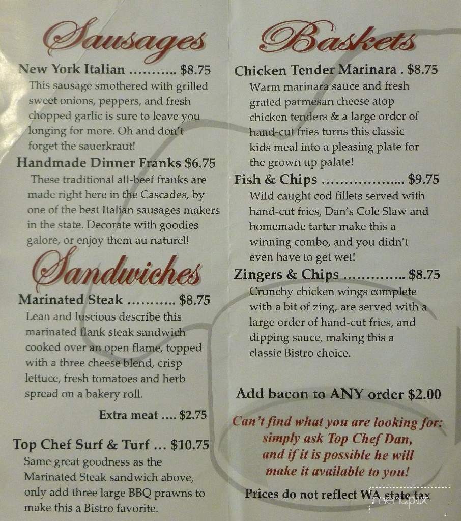 Dry Falls Bistro - Coulee City, WA menu_pic