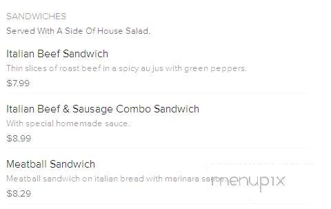 Due Pizzeria - Chicago, IL menu_pic