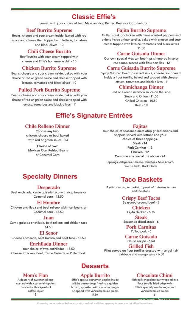 Effie's Grill - Enterprise, AL menu_pic