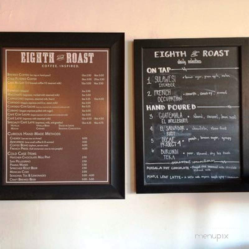 Eighth & Roast - Nashville, TN menu_pic